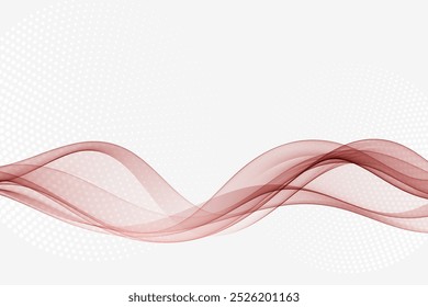 Fondo de onda curvado abstracto de líneas onduladas con efecto de semitono.