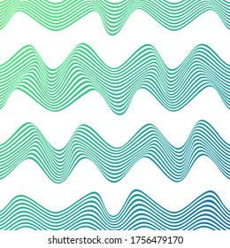 WAVY LINES ABSTRACT WITH GRADIENT COLOR PATTERN TEMPLATE VECTOR. COVER DESIGN 