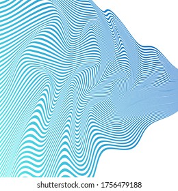 LÍNEAS DE ONDA ABSTRACTAS CON VECTOR DE PLANTILLAS DE PATRÓN DE COLOR GRADIENTE. DISEÑO DE TAPA 