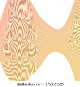 WAVY LINES ABSTRACT WITH GRADIENT COLOR PATTERN TEMPLATE VECTOR. COVER DESIGN 