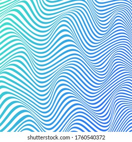 WAVY LINES ABSTRACT WITH GRADIENT COLOR PATTERN TEMPLATE VECTOR. COVER DESIGN 