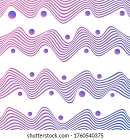 LÍNEAS DE ONDA ABSTRACTAS CON VECTOR DE PLANTILLAS DE PATRÓN DE COLOR GRADIENTE. DISEÑO DE TAPA 