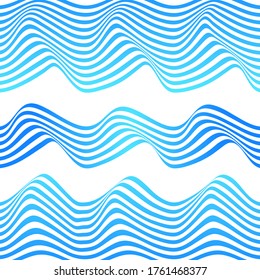 LÍNEAS DE ONDA ABSTRACTAS CON VECTOR DE PLANTILLAS DE PATRÓN DE COLOR GRADIENTE. DISEÑO DE TAPA 