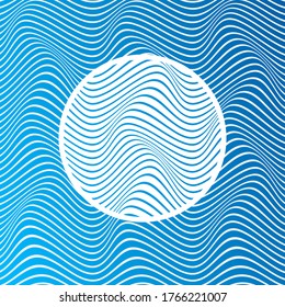 WAVY LINES ABSTRACT WITH GRADIENT COLOR PATTERN TEMPLATE VECTOR. COVER DESIGN 