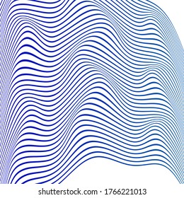 WAVY LINES ABSTRACT WITH GRADIENT COLOR PATTERN TEMPLATE VECTOR. COVER DESIGN 