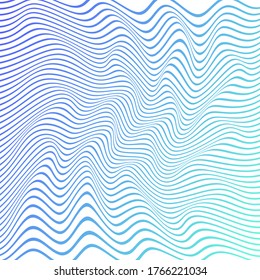 WAVY LINES ABSTRACT WITH GRADIENT COLOR PATTERN TEMPLATE VECTOR. COVER DESIGN 