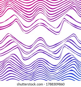 WAVY LINES ABSTRACT WITH GRADIENT COLOR PATTERN TEMPLATE VECTOR. COVER DESIGN 