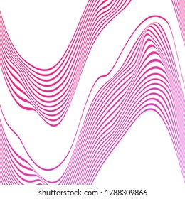 WAVY LINES ABSTRACT WITH GRADIENT COLOR PATTERN TEMPLATE VECTOR. COVER DESIGN 