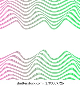 WAVY LINES ABSTRACT WITH GRADIENT COLOR PATTERN TEMPLATE VECTOR. COVER DESIGN 