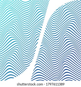 WAVY LINES ABSTRACT WITH GRADIENT COLOR PATTERN TEMPLATE VECTOR. COVER DESIGN