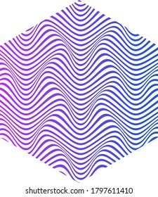 LÍNEAS DE ONDA ABSTRACTAS CON VECTOR DE PLANTILLAS DE PATRÓN DE COLOR GRADIENTE. DISEÑO DE TAPA