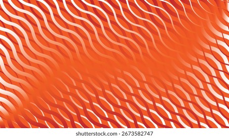 Linhas onduladas abstrato laranja design geométrico para capas, fundos ou design