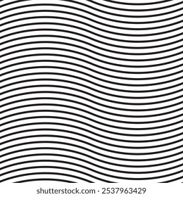 Wavy Lines Abstract Pattern Design