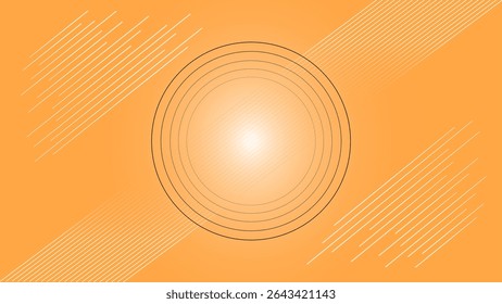 wavy lines in abstract pink background, soft gradients and minimalist abstract triangles for design, white rings on a pastel background, geometric texture shapes, banner template.Vector illustration.
