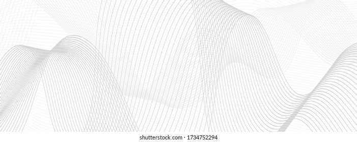 Wavy lines art background. Vector illustration. Abstract linear background