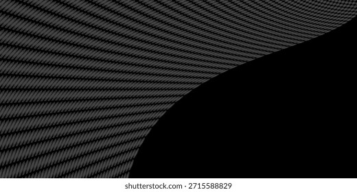 Fondo de líneas onduladas. Textura de rayas Abstractas. Fondo de pantalla de líneas deformadas y curvas. Plantilla de diseño minimalista negro

