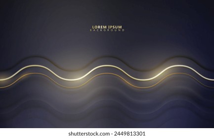 Wavy with lines background. Vector illustration.