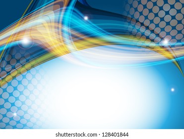 wavy lines with copy space. Eps10
