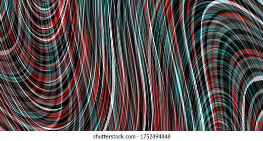 Wavy lines curved vector background