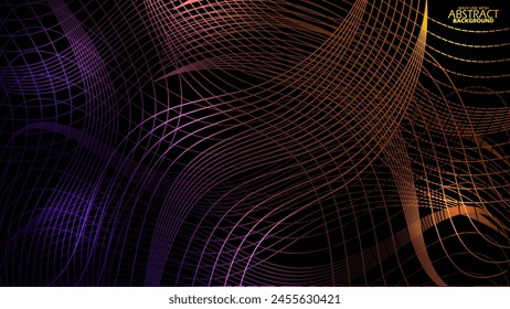 Líneas onduladas degradado oscuro fondo abstracto para el Fondo de pantalla