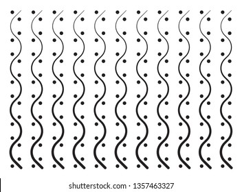 wavy lines and dots background