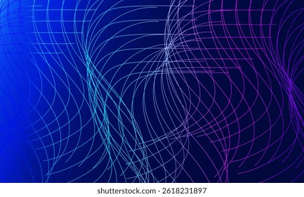 Wavy Lines Gradient Background  Tech-Inspired Digital Art