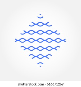 Wavy lines icon. Water and wave sign. Vector illustration.