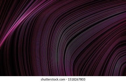 Wavy Lines in Movement. Abstract Backgrounds with Vibrant Gradient and Volume Effect in Modern Style. Ready for your design, banner, advertising, business. Vector illustration.