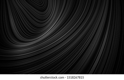 Wavy Lines in Movement. Abstract Backgrounds with Vibrant Gradient and Volume Effect in Modern Style. Ready for your design, banner, advertising, business. Vector illustration.
