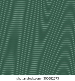 Wavy lines on green background