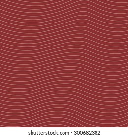 Wavy lines on red background