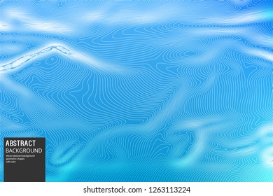 Wavy Lines on Soft Blue Purple Background. Geometric Background for Design, Posters, Slide start pages, Business Cards.