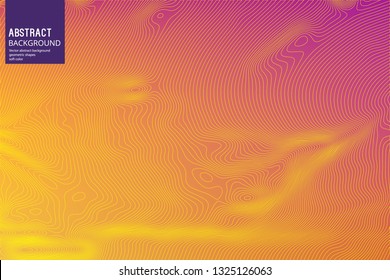 Wavy Lines on Soft Orange Background. Geometric Background for Design, Posters, Slide start pages, Business Cards.