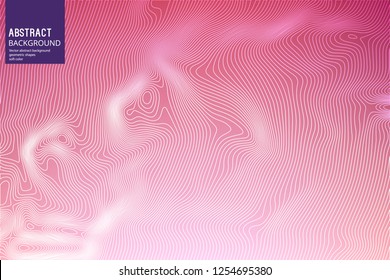 Wavy Lines on Soft Pink
 Purple Background. Geometric Background for Design, Posters, Slide start pages, Business Cards.