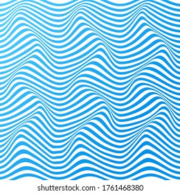WAVY LINES WITH OPTICAL ILLUSION GRADIENT COLOR PATTERN TEMPLATE VECTOR. COVER DESIGN 