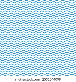 Wavy lines ornament. Seamless abstract curved pattern