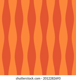 Wavy lines ornament. Seamless pattern. Jagged stripes motif. Waves ornate. Curves image. Linear background. Geometric digital paper, textile print, web design, striped illustration