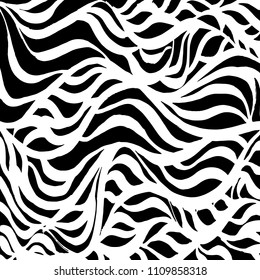 Wavy lines pattern. Abstract backgroud. Brush. Watercolor.