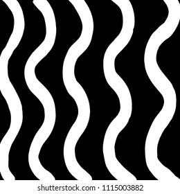 Wavy lines pattern. Abstract backgroud. Brush. Vector.