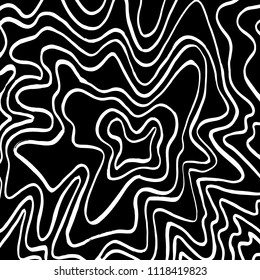 Wavy lines pattern. Abstract backgroud. Brush. Vector.