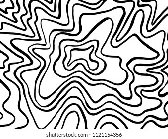 Wavy lines pattern. Abstract backgroud. Brush. Vector.