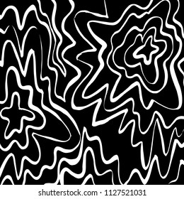 Wavy lines pattern. Abstract backgroud. Brush. Vector.