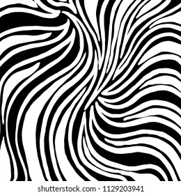 Wavy lines pattern. Abstract backgroud. Brush. Vector.