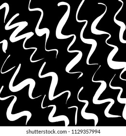 Wavy lines pattern. Abstract backgroud. Brush. Vector.