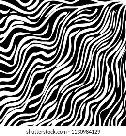 Wavy lines pattern. Abstract backgroud. Brush. Vector.