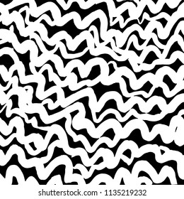 Wavy lines pattern. Abstract backgroud. Brush. Vector.