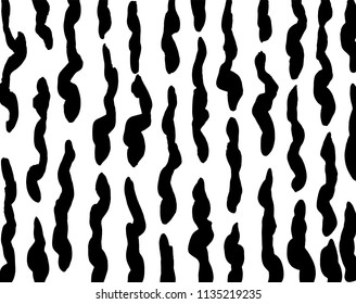 Wavy lines pattern. Abstract backgroud. Brush. Vector.