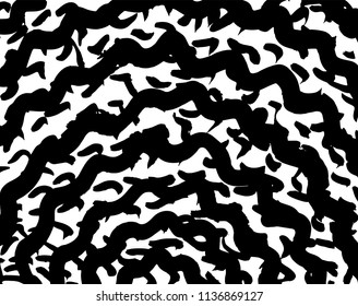Wavy lines pattern. Abstract backgroud. Brush. Vector.
