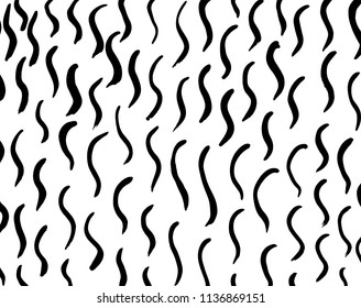 Wavy lines pattern. Abstract backgroud. Brush. Vector.