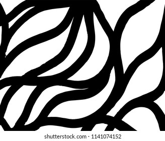 Wavy lines pattern. Abstract backgroud. Brush. Vector.
